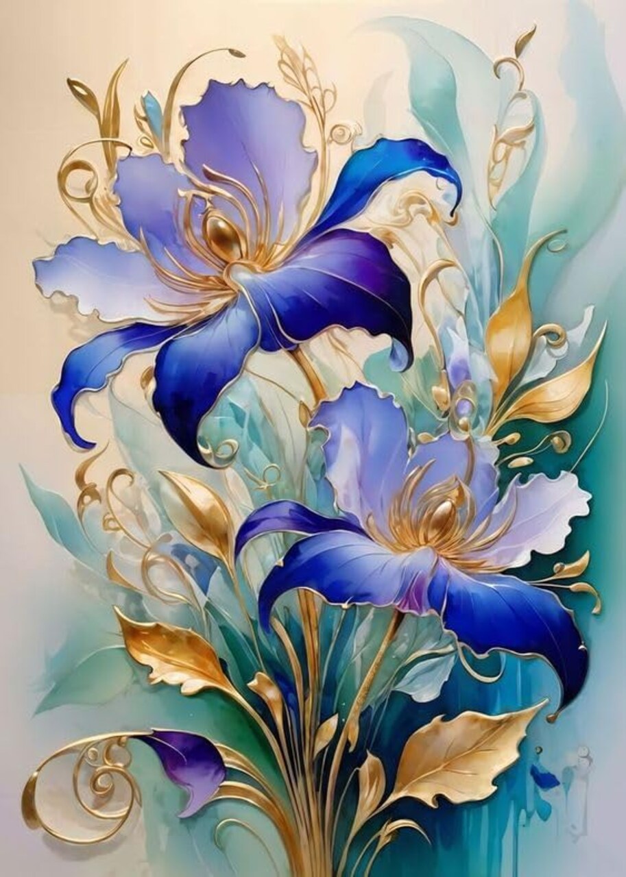 Paint by Numbers Kit for Adults Beginners - Flower Easy Acrylic Adult Paint by Number on Canvas, DIY Drawing Paintworks Artwork, Without Frame for Home Wall Decor (16x20 inch)